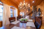 Formal Dining Area Features Seating for 8 and Views of Lake Blue Ridge